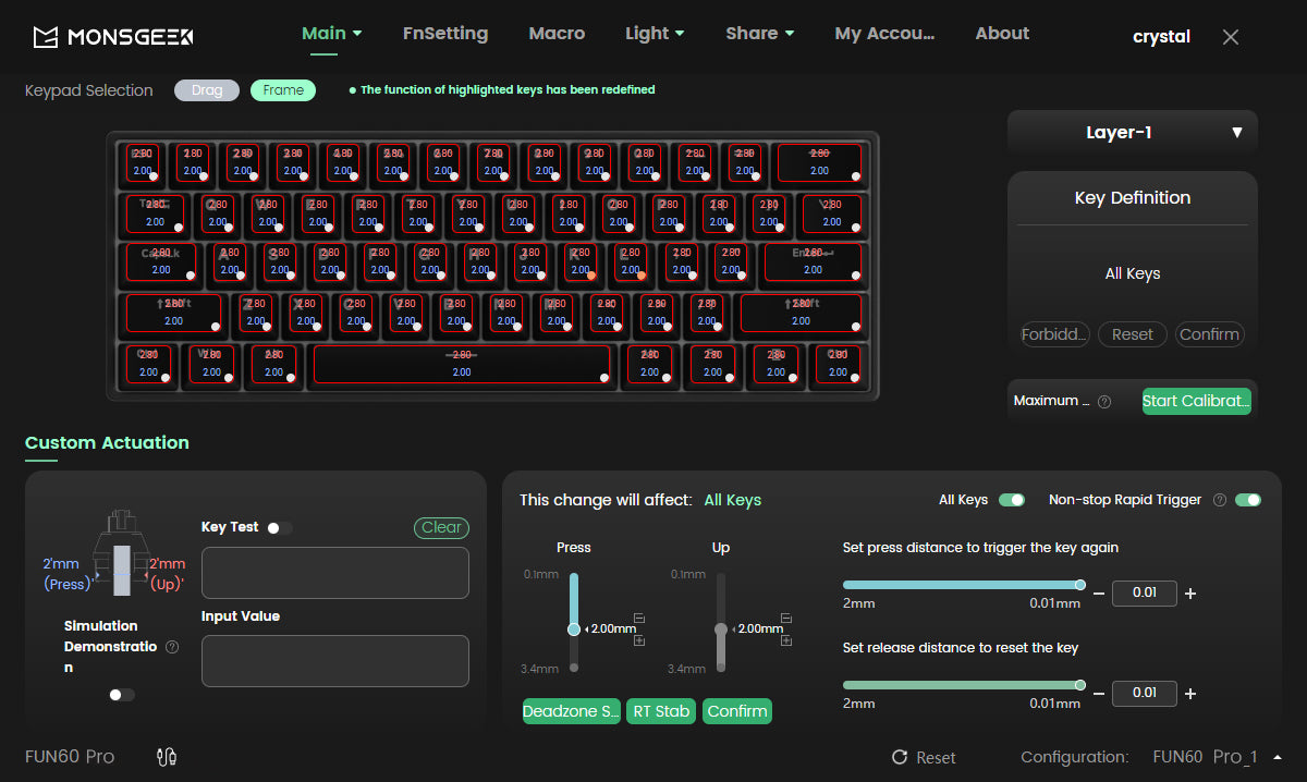 Sixty Percent Mechanical Keyboard Magnetic Switches