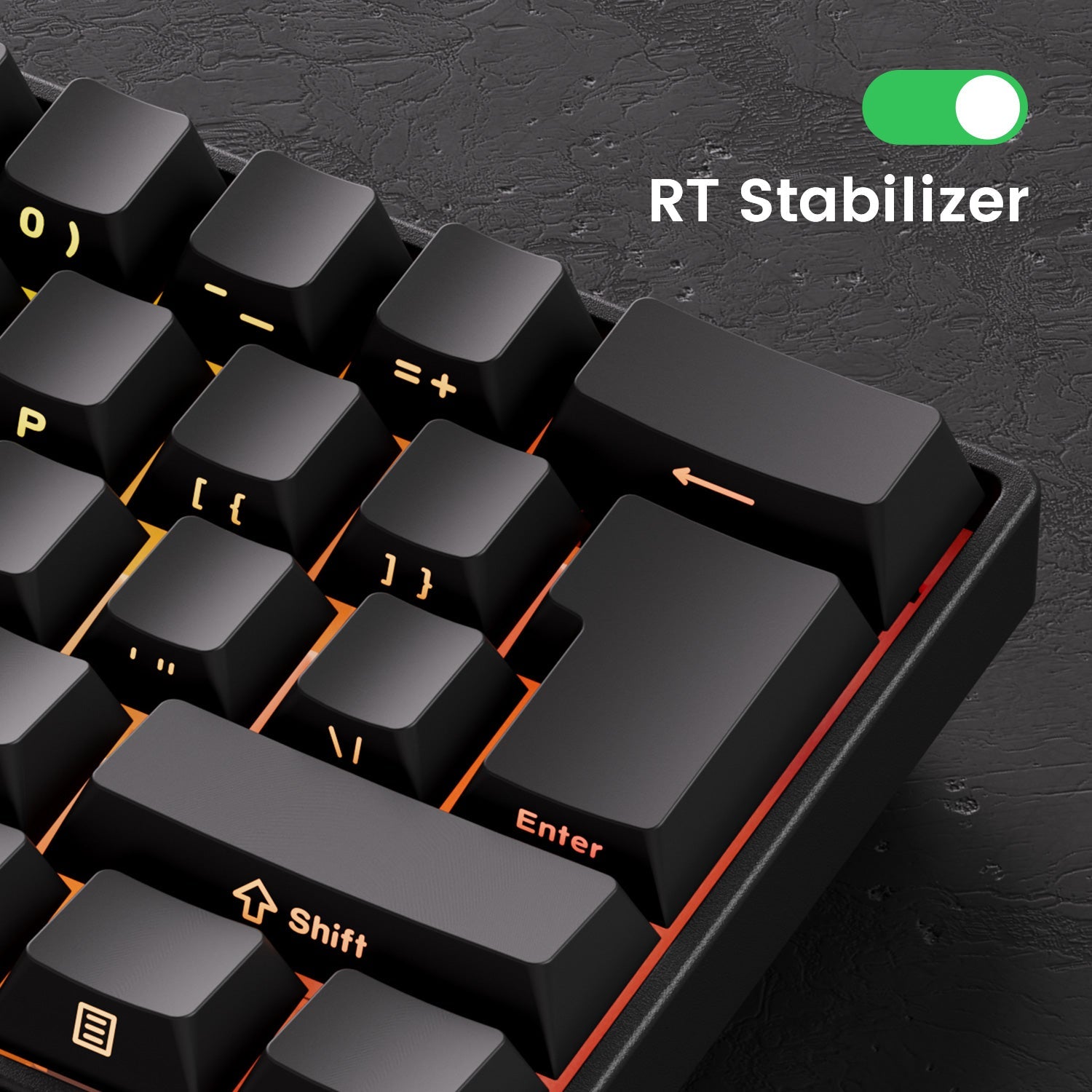 60 Percent Wireless Mechanical Keyboard With ARGB Lighting
