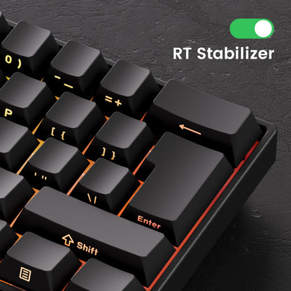 60 Percent Wireless Mechanical Keyboard With ARGB Lighting