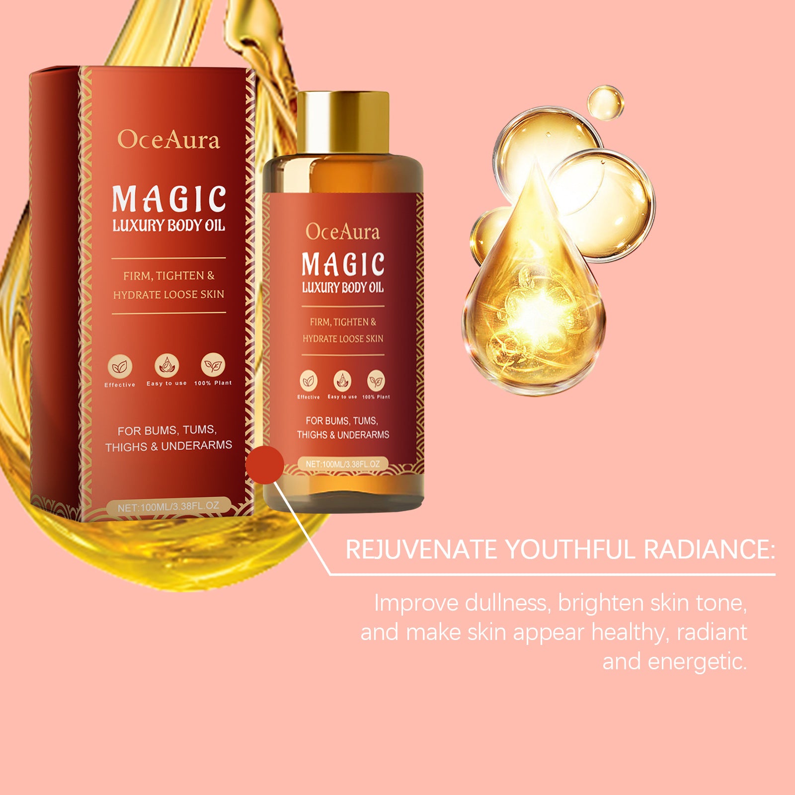 Body Firming Oil Deeply Moisturizes and Tightens Skin - Smarsty