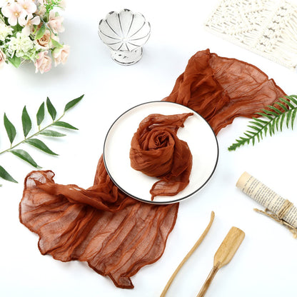 Gauze Table Runner for Rustic Beach Weddings - Smarsty