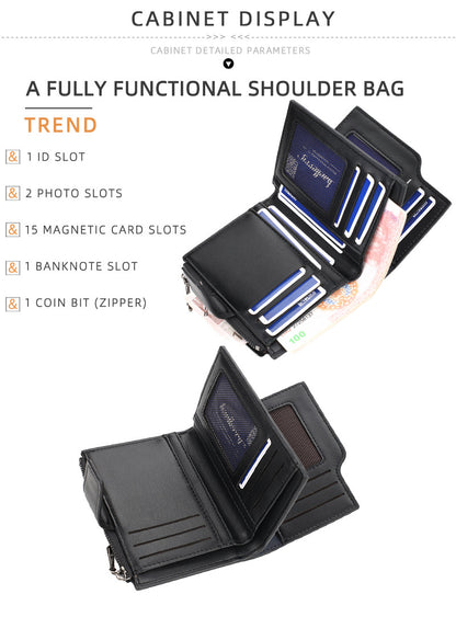 Women Wallets and Purses PU Leather Money Bag Female Short Hasp Purse Small Coin Card Holders Blue Red Clutch New Women Wallet - Smarsty