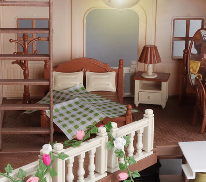 New Simulation Room Forest Family Small West House Rabbit Animal Model Girl Doll House Furniture Double Storey Villa Toys Gifts by Smarsty