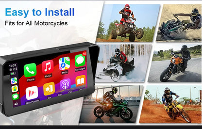 5 7 Inch Wireless CarPlay Android Auto Motorcycle Display - Smarsty