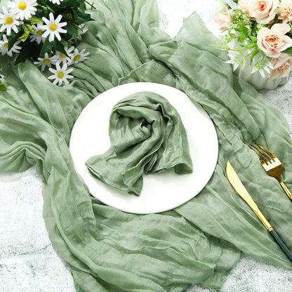 Gauze Table Runner for Rustic Beach Weddings - Smarsty