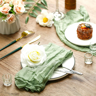 Gauze Table Runner for Rustic Beach Weddings - Smarsty