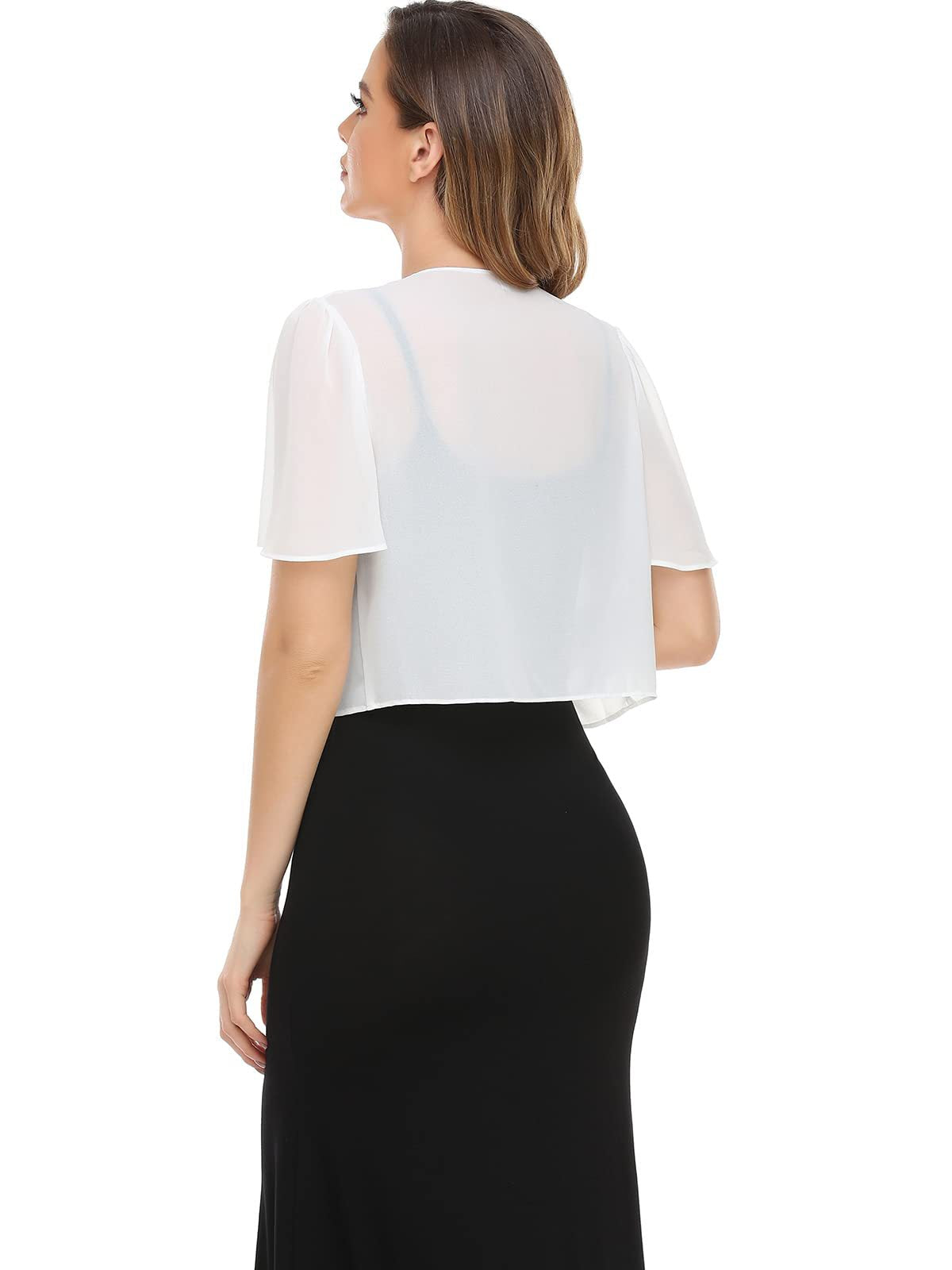 2022 Europe and the United States summer new chiffon short-sleeved cardigan top coat women - Smarsty