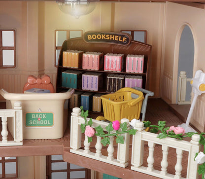 New Simulation Room Forest Family Small West House Rabbit Animal Model Girl Doll House Furniture Double Storey Villa Toys Gifts by Smarsty