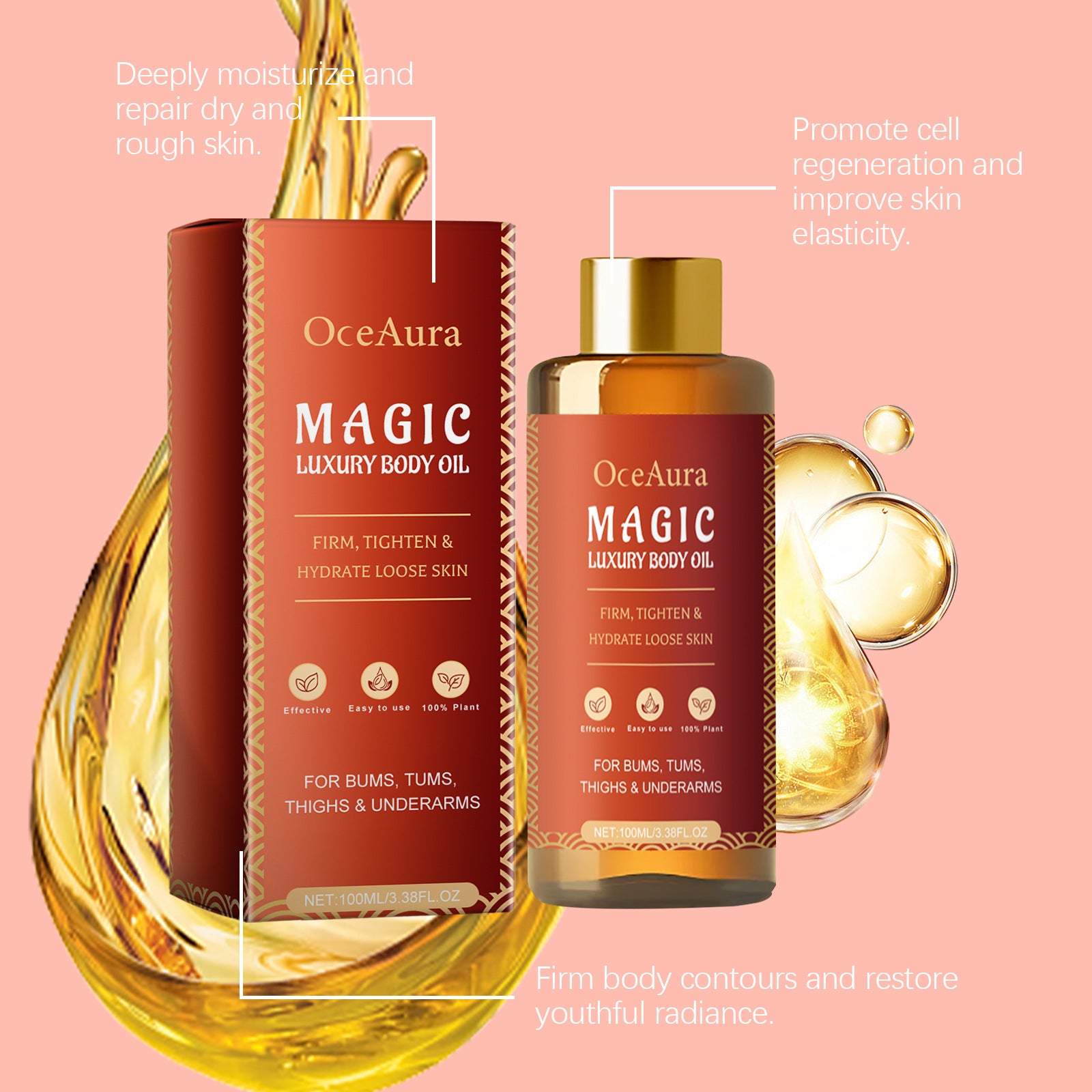 Body Firming Oil Deeply Moisturizes and Tightens Skin - Smarsty