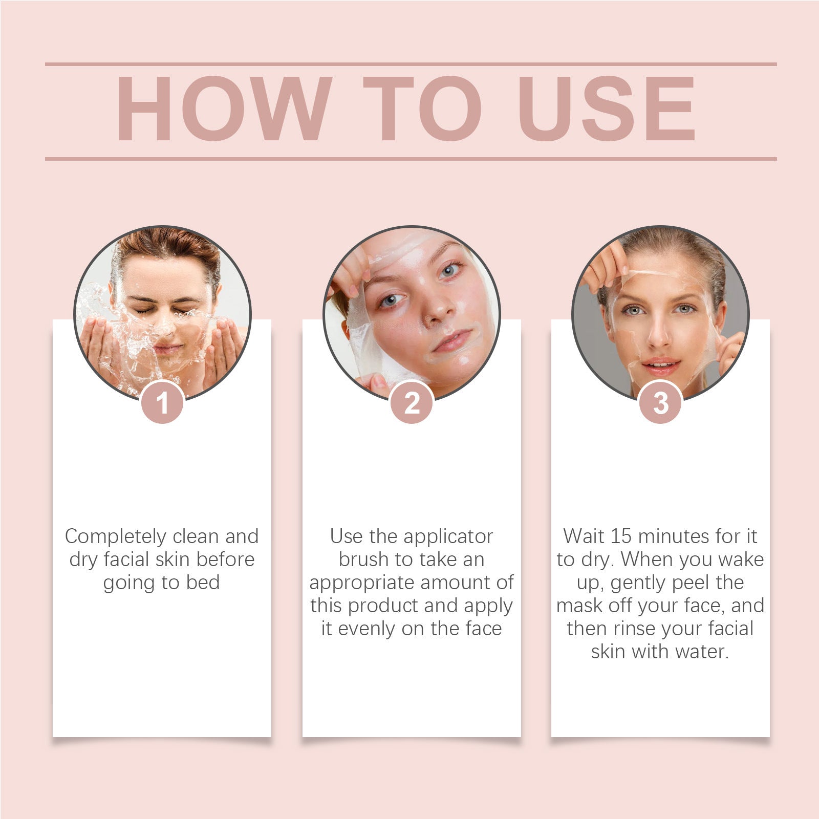 Korean Collagen Overnight Peel Off Facial Mask Set - Smarsty