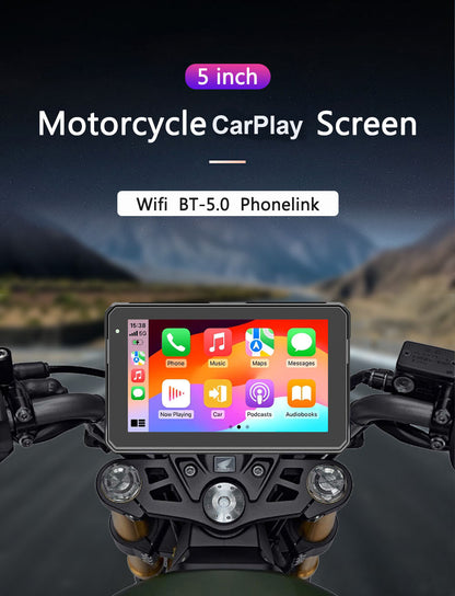 5 7 Inch Wireless CarPlay Android Auto Motorcycle Display - Smarsty