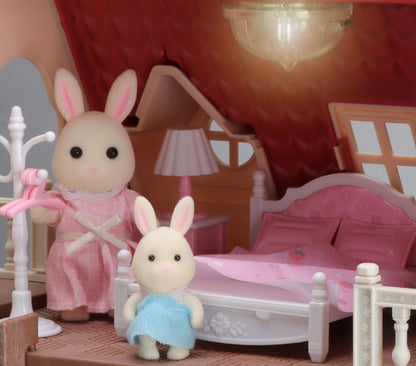 New Simulation Room Forest Family Small West House Rabbit Animal Model Girl Doll House Furniture Double Storey Villa Toys Gifts by Smarsty