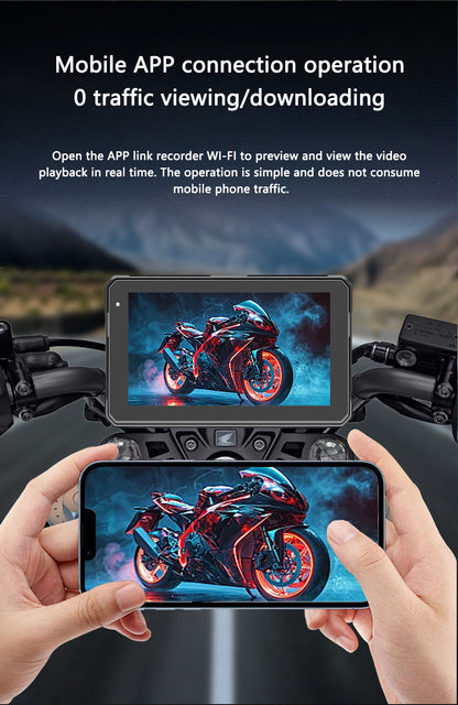 5 7 Inch Wireless CarPlay Android Auto Motorcycle Display - Smarsty