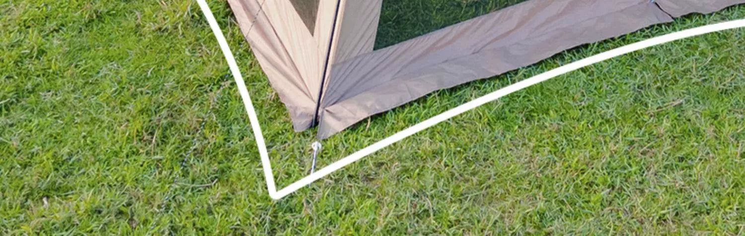 Outdoor Camping Mosquito Nets Tents 6-15 Person Rainproof Silver Glue Sunscreen Beach Picnic Sunshade Canopy Camping Equipment