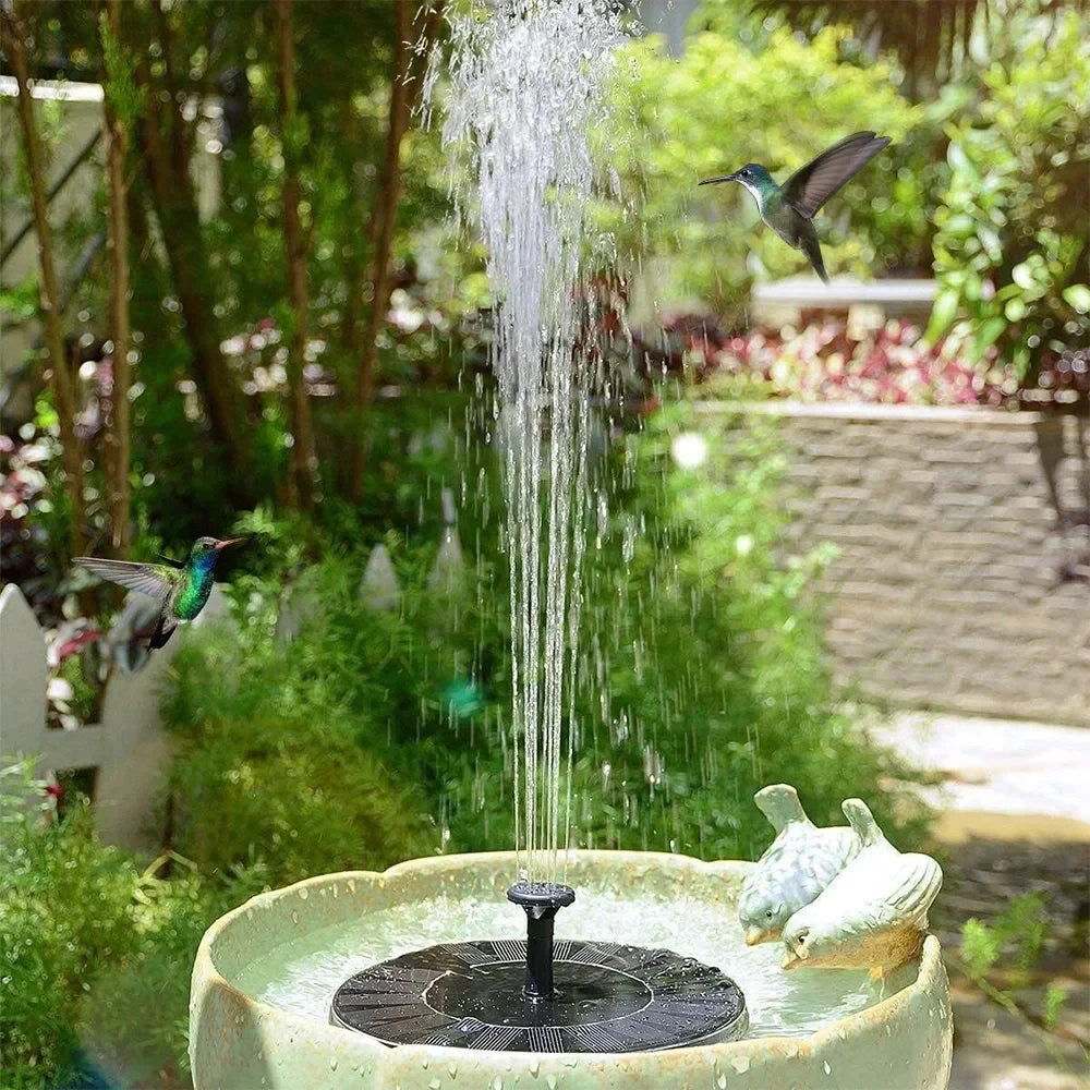 Solar Powered Mini Water Fountain for Bird Baths - Smarsty