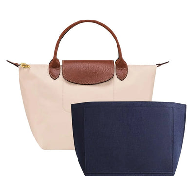 Felt Insert Bag Fits For Longchamp Handbag Liner Bag Felt Cloth Makeup Bag Support Travel Portable Insert Purse Organizer - Smarsty