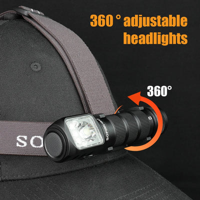 SOFIRN HS42 Headlamp 2100lm 18650 EDC USB C Rechargeable with Power Bank Flashlight SST40 LED Torch with Magnetic for Camping - Smarsty