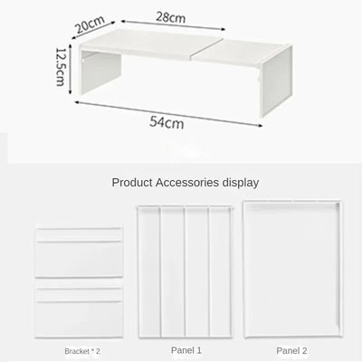 Kitchen Cupboard Organizer Retractable Cabinet Shelf Seasoning Bottle Spice Rack Dish Shelf Kitchen Accessories Storage Rack by Smarsty