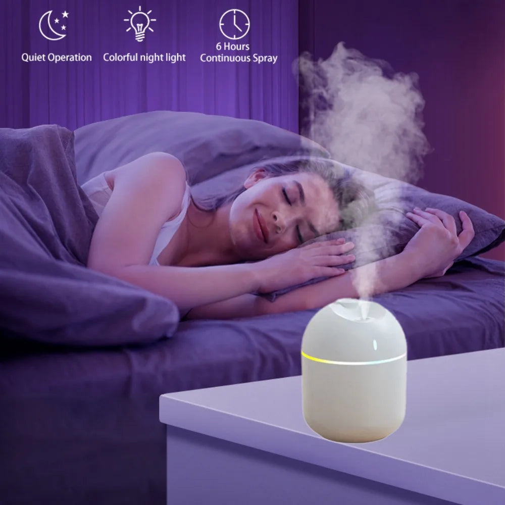 270ML Cool Mist Aroma Diffuser with LED Light - Smarsty
