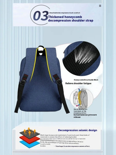 Nylon Backpack Simple And Fashionable Casual Backpack Business Commuting Computer Bag Large Capacity Backpack - Smarsty