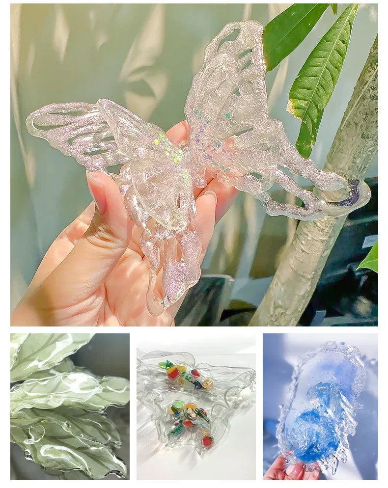 UV Resin Glue for DIY Jewelry, Epoxy Resin and UV Lamp High Transparency Fast Drying High Hardness, 20g, 50g, 100g, 250g, 1000g - Smarsty