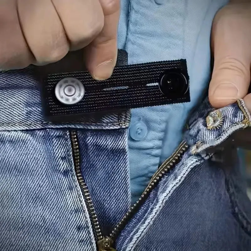 5pcs Pant Extender Belt Unisex Waist Band Tight Trousers Jeans Skirts Maternity Button Hooks Garment DIY Sewing Supplies - Smarsty