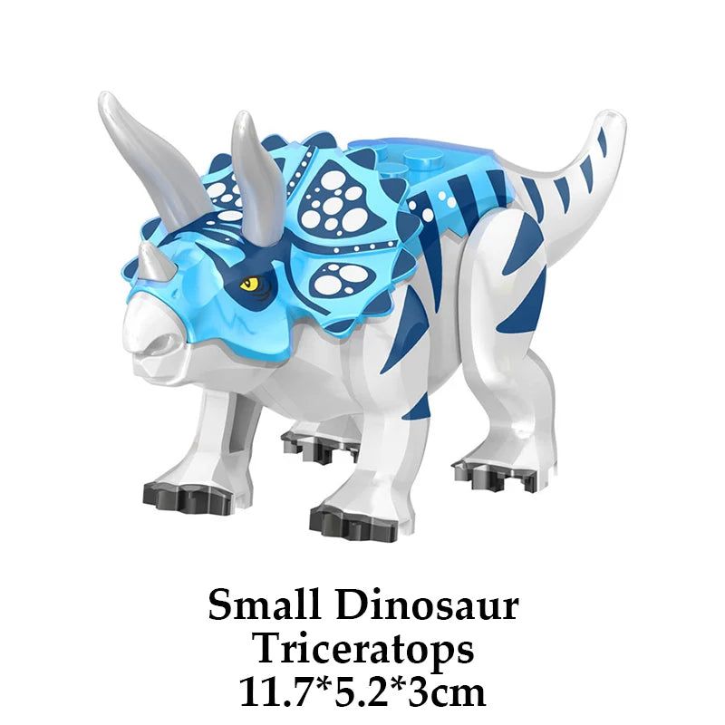 Jurassic Dinosaur World Brutal Raptor T-Rex Triceratops Indominus Rex Model Building Blocks Dino Velociraptor Figure Bricks Toys
