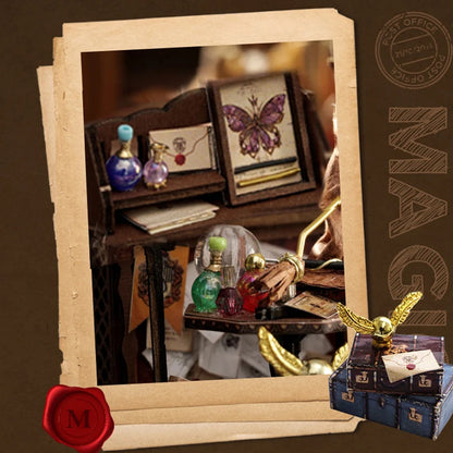 Mini DIY Kit For Doll House Making And Assembling Room Models Toys Home And Bedroom Decorations With Furniture Wooden Crafts by Smarsty