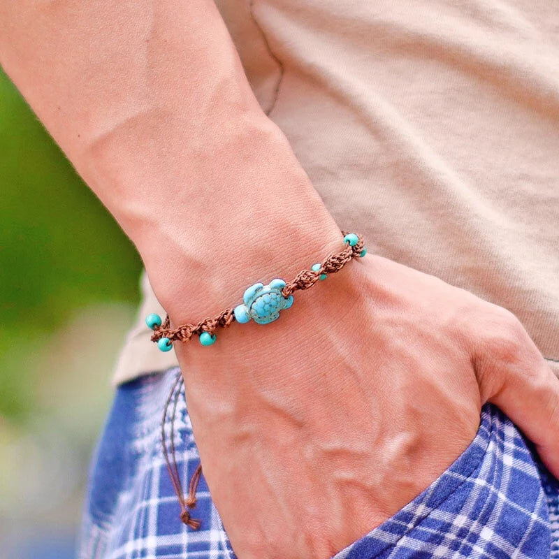 Bohemia Rope Bracelet Unisex Adjustable Turtle Design - Smarsty