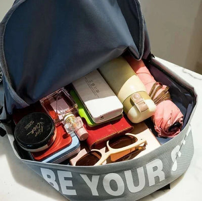 Fashion trend backpack backpack for men and women junior high school high school student bag large capacity korean version of th - Smarsty