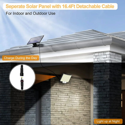 Solar Powered LED Wall Lights with Human Body Sensor - Smarsty
