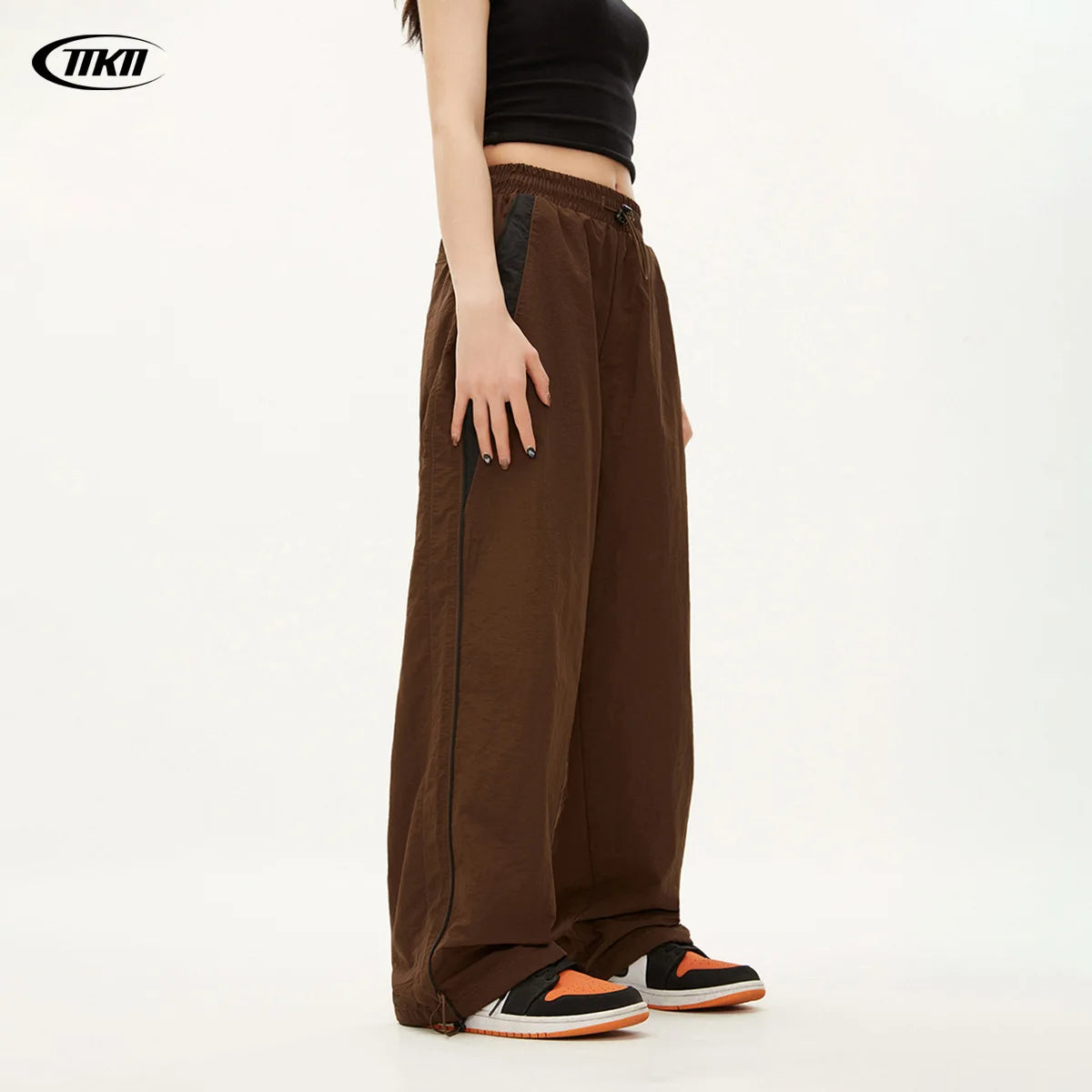 Women Casual Joggers Pants Fashion Streetwear Oversized Sports Wide Leg Pants Hip Hop Y2k Sweatpants High Waist Baggy Trousers - Smarsty