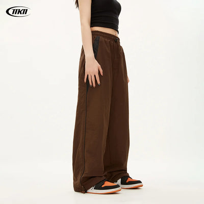 Women Casual Joggers Pants Fashion Streetwear Oversized Sports Wide Leg Pants Hip Hop Y2k Sweatpants High Waist Baggy Trousers - Smarsty