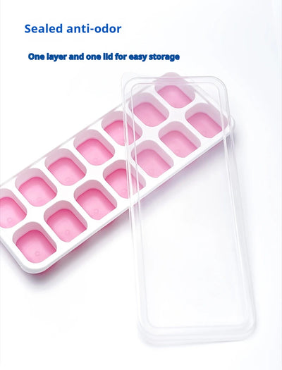 14 Grid Ice Cube Tray Silicone Mold Square Ice Cube Tray Mold Ice Cube Maker Non-toxic Durable Bar Pub Wine Ice Blocks Maker - Smarsty