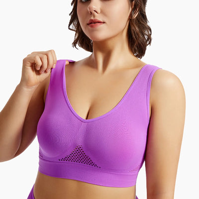 Beautiful Back Sports Bra Shockproof Running Fitness Anti-sagging Upper Collection Soft Support High-strength Women's Yoga Vest - Smarsty