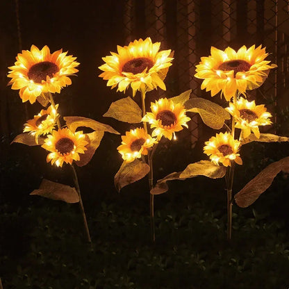 Solar LED Sunflower Outdoor Lawn Light for Garden Decor - Smarsty