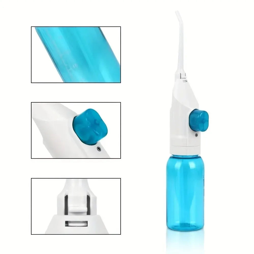 Household High Pressure Oral Irrigator Portable Teeth Clean Water Dental Floss Manual High Pressure Water Toothpick - Smarsty