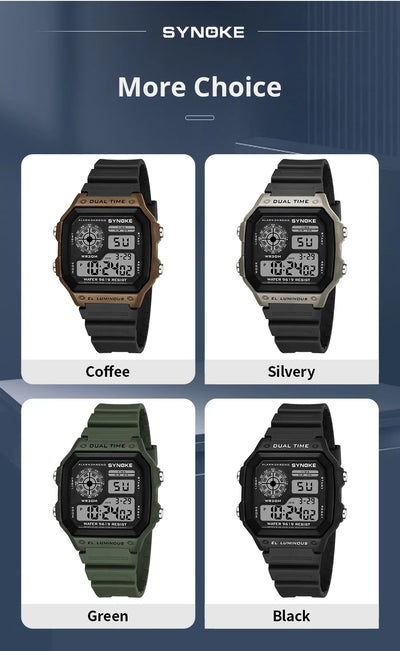 Waterproof Luminous Digital Sports Watch for Men and Women - Smarsty