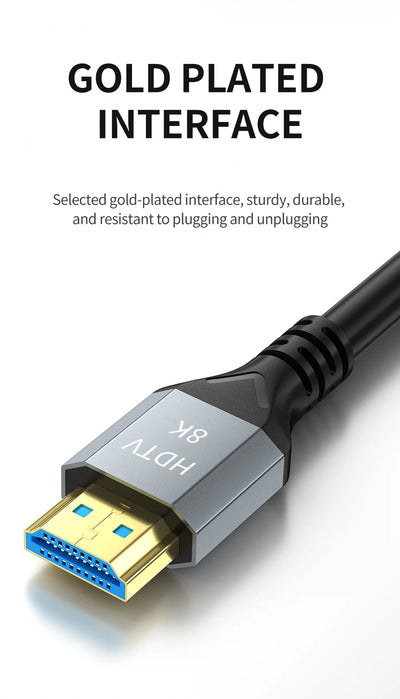 High-Speed HDMI Cable 8K 60Hz for Gaming and Streaming - Smarsty