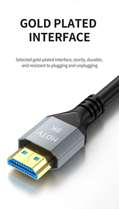 High-Speed HDMI Cable 8K 60Hz for Gaming and Streaming - Smarsty
