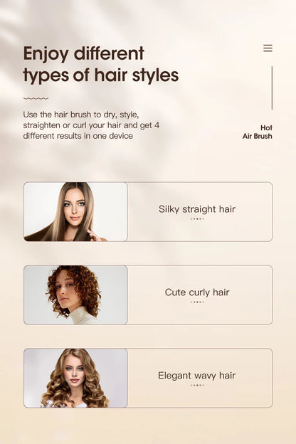KinseiBeauty 5 In 1 Hot Air Comb Dryer - Smarsty