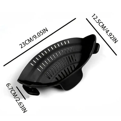1pc, Strainer, Pot Strainer, Adjustable Clip On Strainer For Pots Pans And Bowls, Kitchen Pot Strainer - Smarsty
