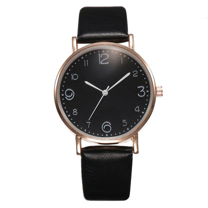 Women Casual Leather Analog Watch with Arabic Numbers - Smarsty