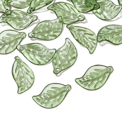 Acrylic Tree Leaf Beads For Handmade DIY Jewelry Set - Smarsty