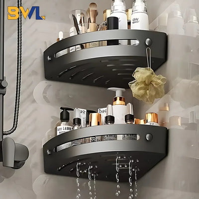 2PCS No Drill Bathroom Shelves for Easy Storage - Smarsty