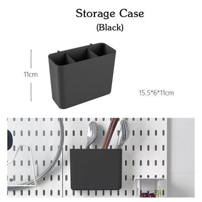DIY Pegboard Accessories Kitchen Organization No Drill Hanging Shelf Storage Hooks Wall Organizer Crafts For Garage Room by Smarsty