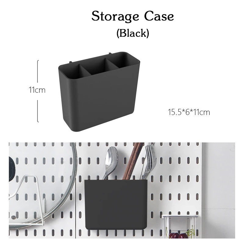 DIY Pegboard Accessories Kitchen Organization No Drill Hanging Shelf Storage Hooks Wall Organizer Crafts For Garage Room