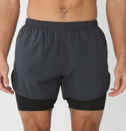 Gym Shorts Men Running Shorts with Liner Pockets Towel Loop Quick Dry Lightweight Workout Men's Breathable Athletic Sport Shorts - Smarsty