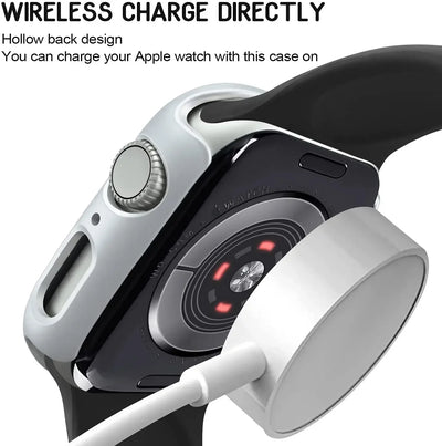 Cover for Apple Watch Case 45mm 41mm 44mm 40mm 42mm 38mm 46 49 mm Accessories PC Protector bumper iWatch Series 8 7 SE 6 5 4 3 9 - Smarsty
