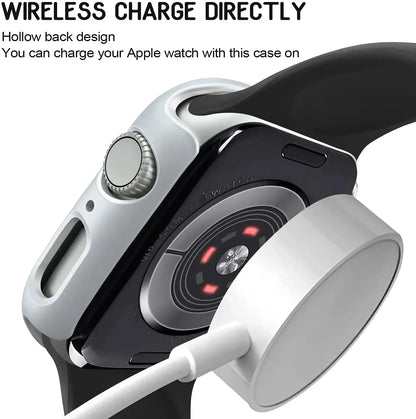 Cover for Apple Watch Case 45mm 41mm 44mm 40mm 42mm 38mm 46 49 mm Accessories PC Protector bumper iWatch Series 8 7 SE 6 5 4 3 9 - Smarsty